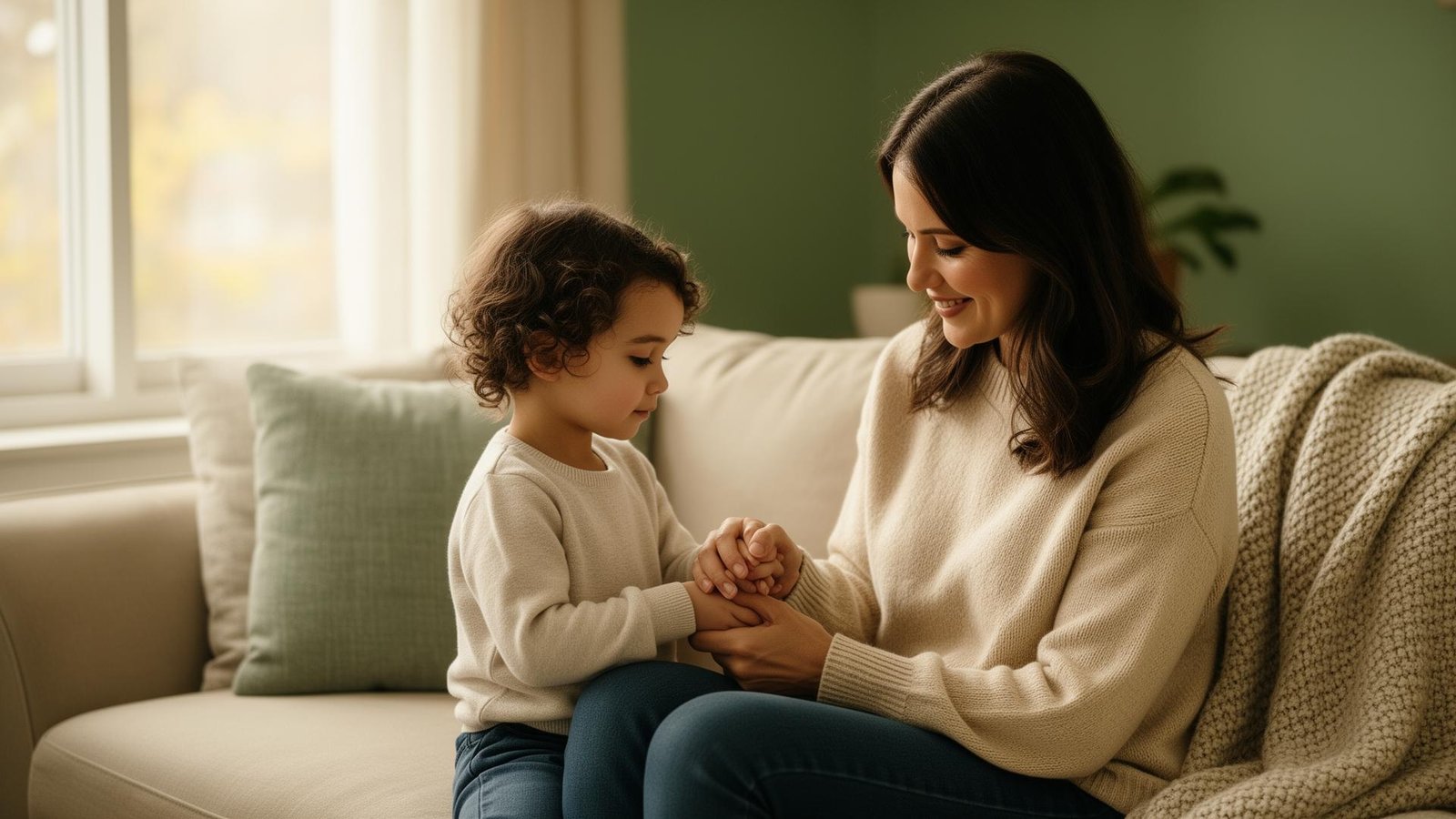 Mãe e filho em momento de conexão